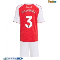 Maglie da calcio Arsenal Cristhian Mosquera #3 Prima Maglia Bambino 2025-26 Manica Corta (+ Pantaloni corti)